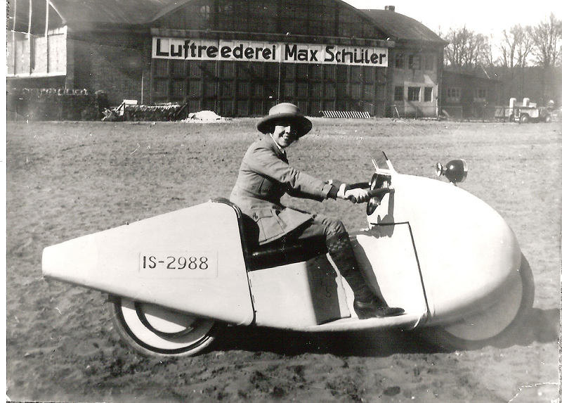 Max Schülers Tropfenmotorrad